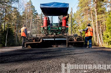 В Новополоцке начаты работы по укладке дорожного покрытия. Первым участком стало направление на завод БВК