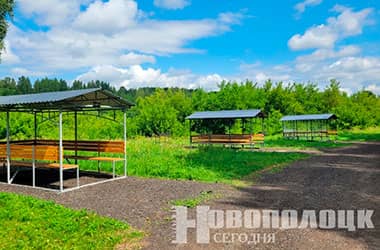 У Наваполацку на тэрыторыі парка культуры і адпачынку добраўпарадкавалі новае месца для вольнага часу гараджан