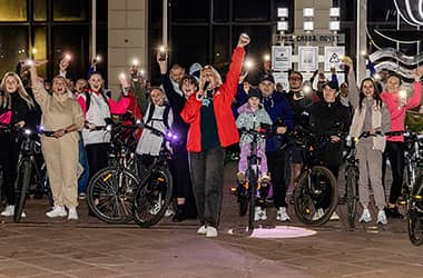 Около 300 новополочан приняли участие в масштабной вечерней велопрогулке
